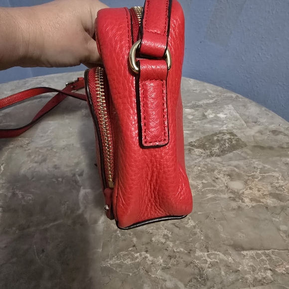 Kate Spade Cobble Hill Rosie Red Pebbled Leather Crossbody Bag - Picture 5 of 11